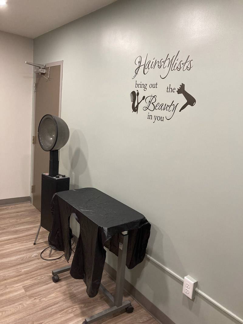 An interior shot of the Silver Foxes facility beauty services, from the Silver Foxes Gallery.